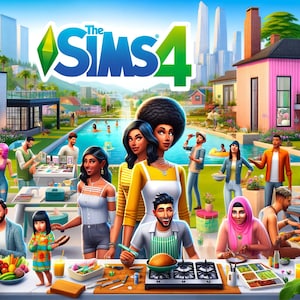 Die Sims 4 Komplette Sammlung Enthält alle Erweiterungen, DLCs, und Bonus Packs Volles PC Spiele Bundle Bild 1