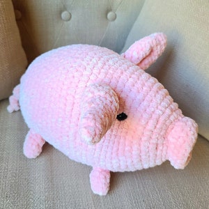 Crochet Pink Pig Plush