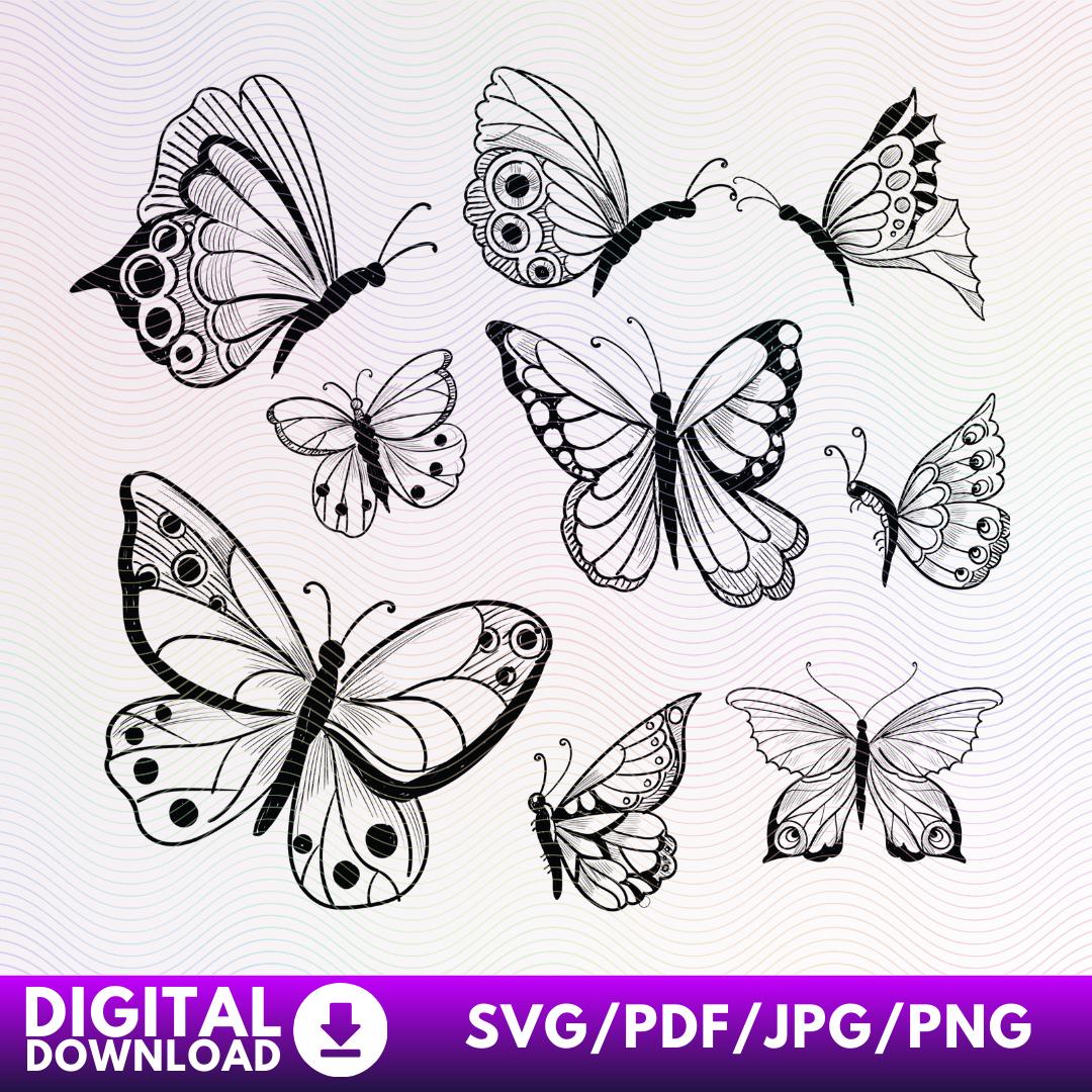 Butterfly Step File Butterfly Digital File, Bundle of Butterfly, Butterfly Diy Project ...