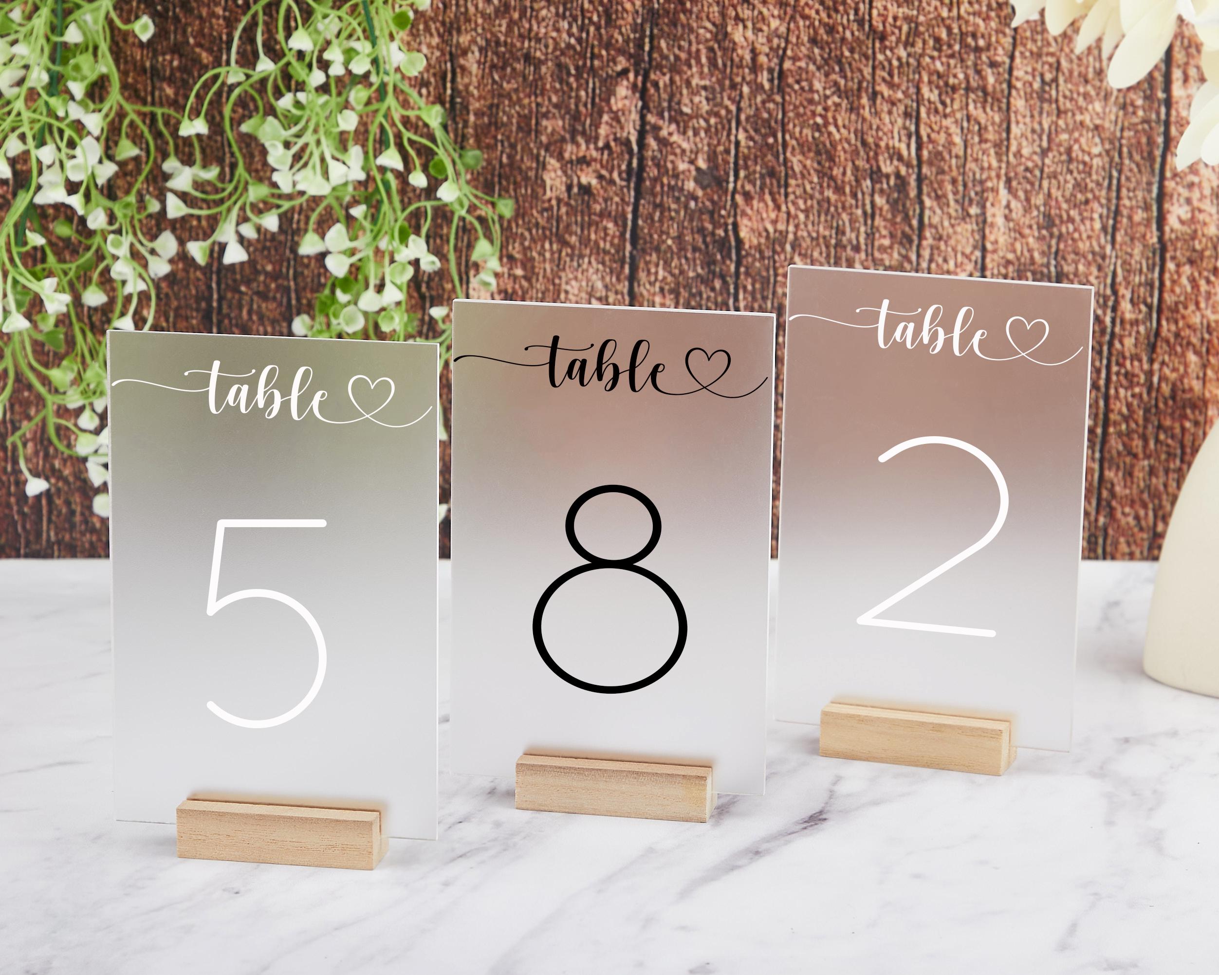 Acrylic Wedding Table Numbers,custom Wedding Table Numbers Decorations ...
