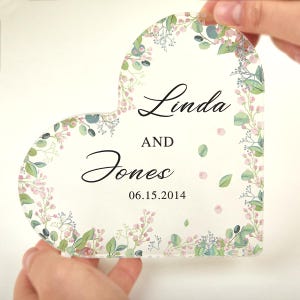 Cadeau de fiançailles personnalisé, plaque acrylique calendrier fiançailles, cadeau de fiançailles pour couple, cadeau souvenir de fiançailles, cadeau fiançailles pour couple