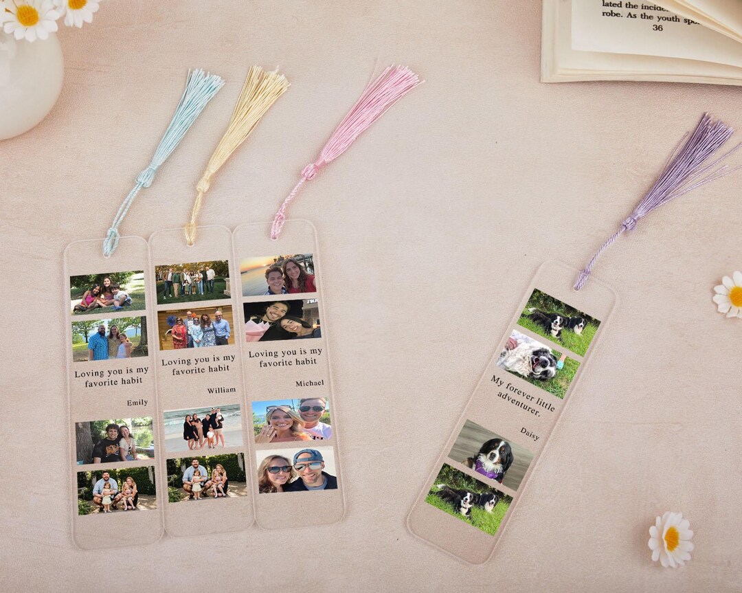 Customized Photo Bookmarks,personalised Acrylic Bookmark for Women ...