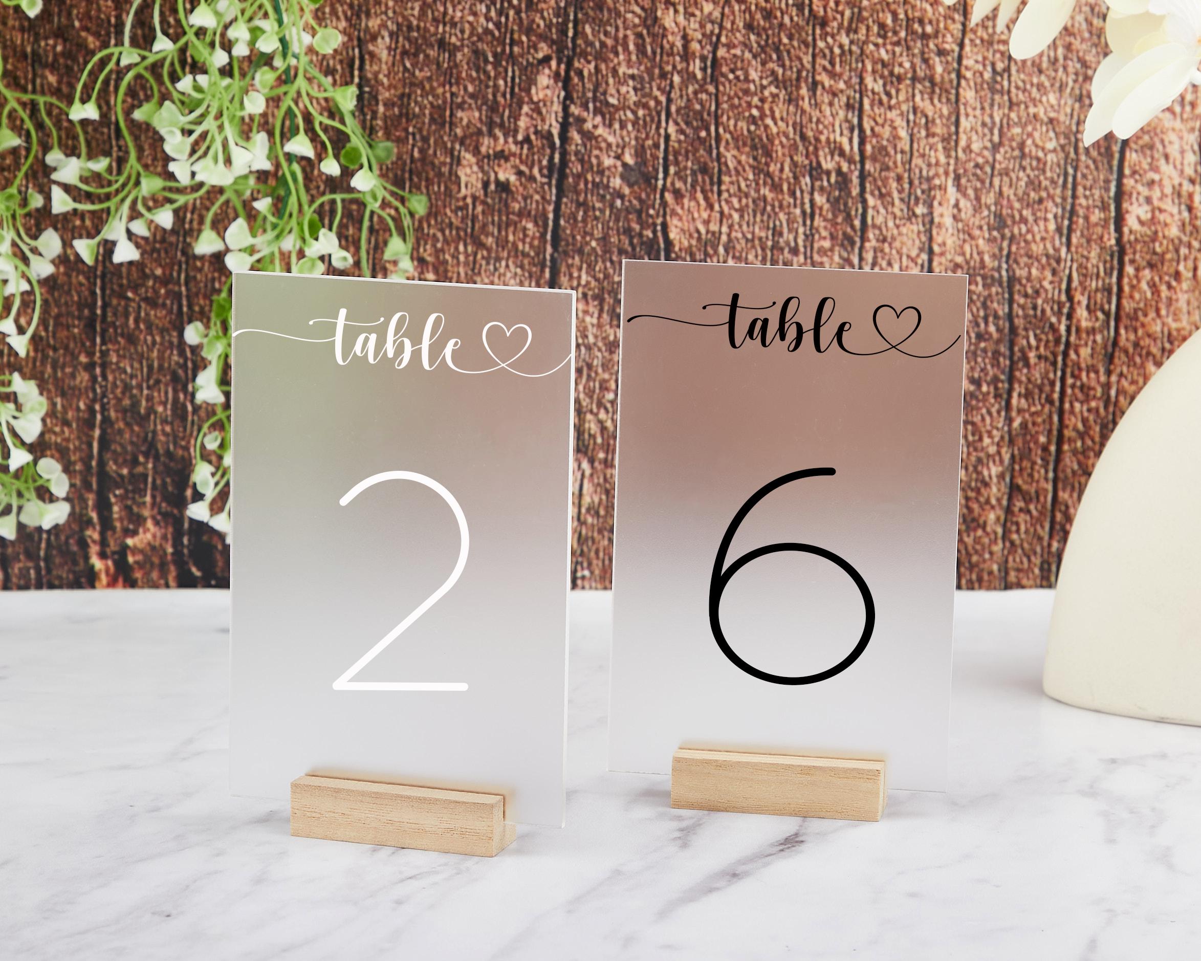 Acrylic Wedding Table Numbers,custom Wedding Table Numbers Decorations ...