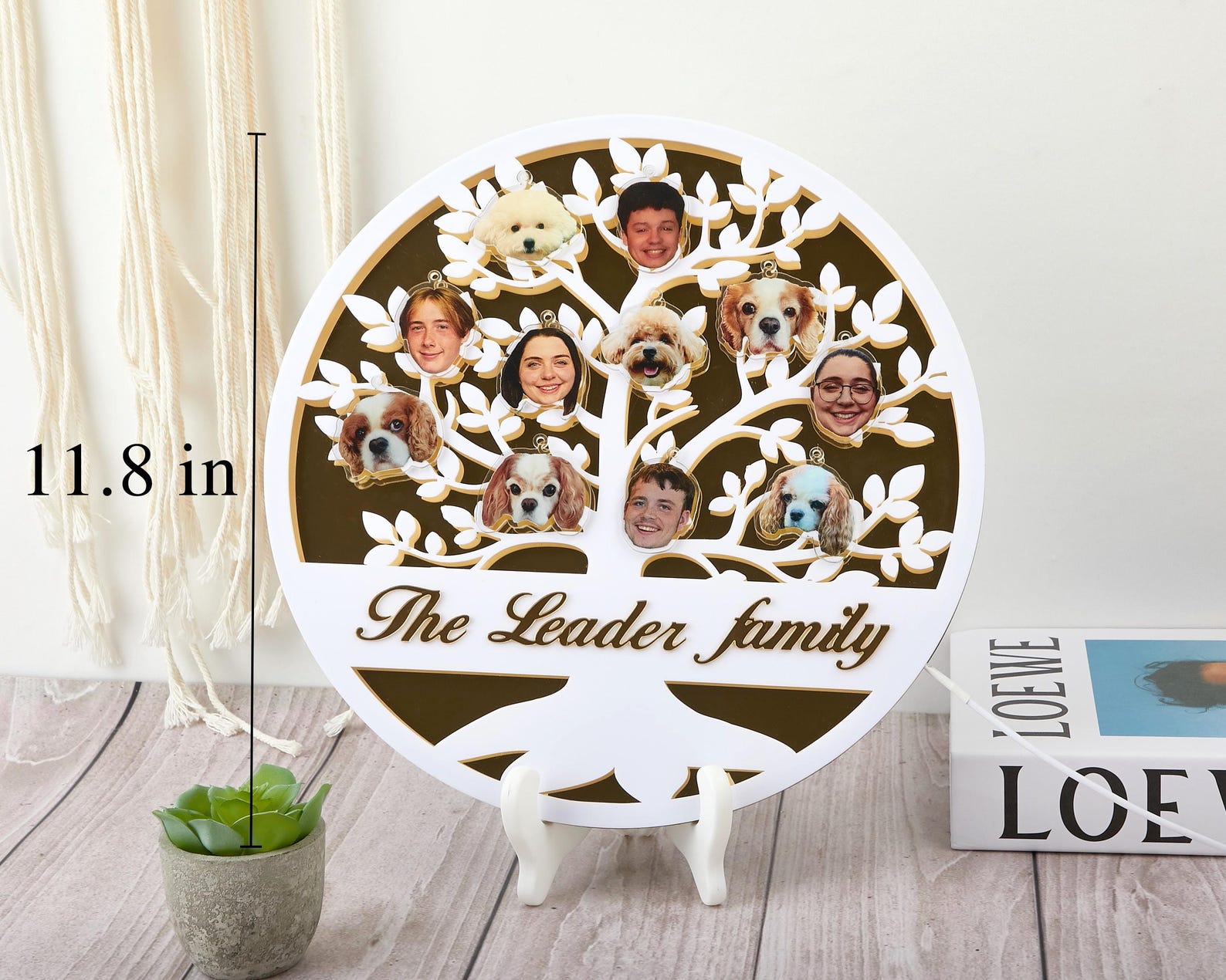 Personalized Family Tree Night Light,custom Acrylic LED Lamp,desk Lamp ...