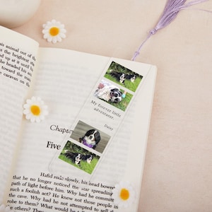 Customized Pet Photo Bookmarks,Picture Bookmarks, Cute Bookmarks for Women,Pet Lover Gifts,Personalized Photo Bookmarks for Women