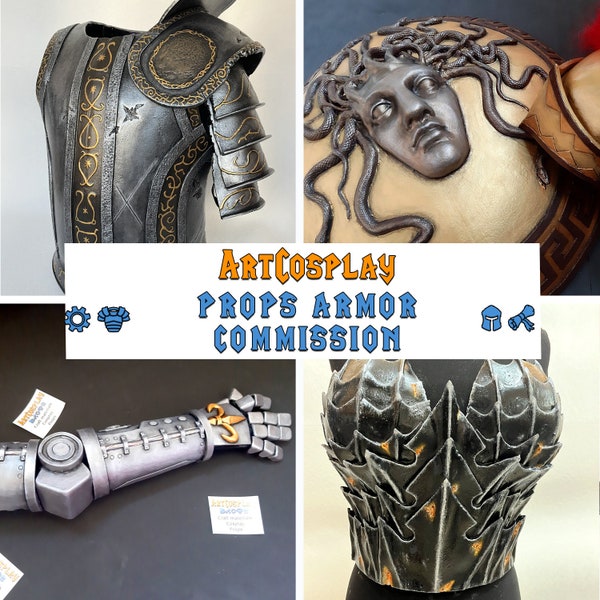 Props Armor Commissions. Custom cosplay craft and props