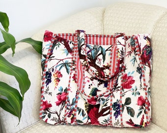 Velvet Shopping Bag, Velvet Tote, Reversible Quilted Tote, Cotton Velvet Shoulder Bag, Eco Friendly Tote Bag, Shoulder Bag, Gift For Her