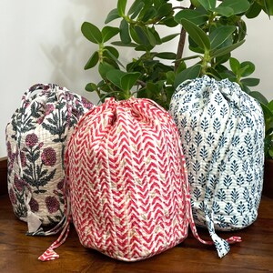 Barrel Drawstring Makeup Bag Etsy