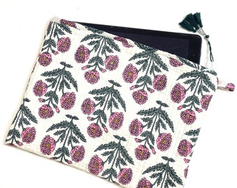 Apple IPad Sleeves Block Print Laptop Sleeve Small Macbook Air Ipad Air Portable Protective Bag For Ipad Laptop Accessories