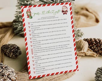 Christmas Pass the Gift Game, Christmas Pass the Present Game, Office Christmas Party Game, Teen Christmas Game, Gift Exchange Game