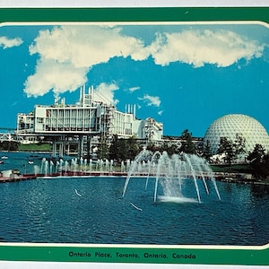 Vintage Postcard - Ontario Place on the waterfront