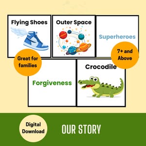 PRINTABLE Our Story/ Storytelling/ Family Favourite Memories/ Hobbies Card Game for kids and families, Children&#39;s Board Game