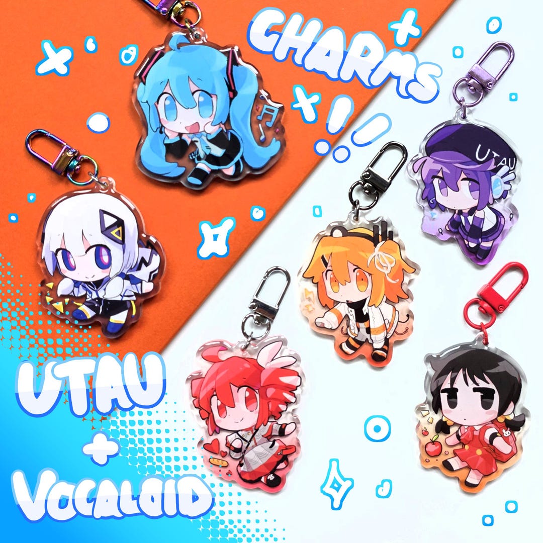 UTAU & Vocaloid GRADIENT Charms!! Adachi Rei, Teto, Defoko, Momone
