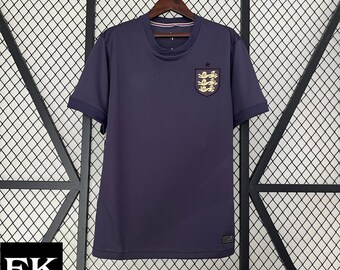 England Euro Fußball Trikot, England Auswärts Fußball Shirt, Sport Kits Geschenk für Männer