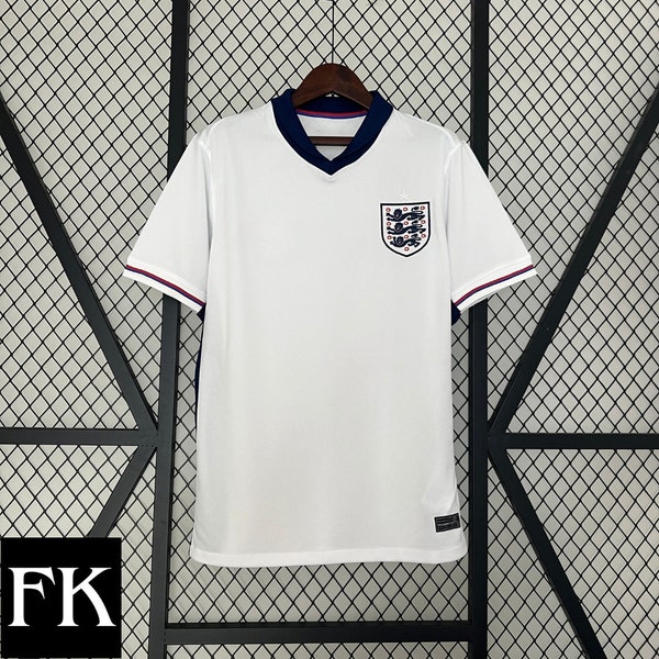 England Euro Soccer Jersey, England Home Football Shirt, Sports Kits Gift For Men