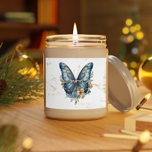 Mom butterfly scented Candles, Mothers day gift, beautiful butterfly. Scented candles. Natural soy wax with cotton wick.