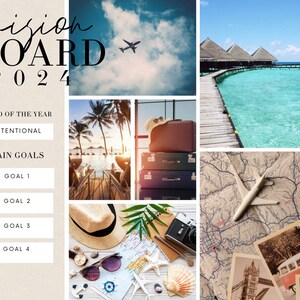 Canva Template - Vision Board 2024