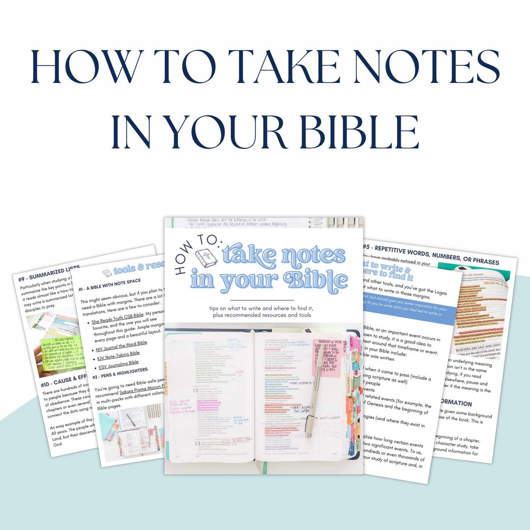 Bible Study Guide Notes Bible Study Guide: Note-taking & Scripture Highlighting (digital ...