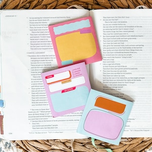 Bright Bible Study Sticky Note Set, Word Study, 3x3