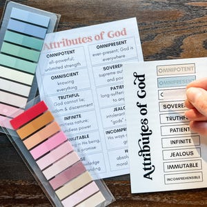 Attributen van God Bijbelstudie bladwijzer annotatieset