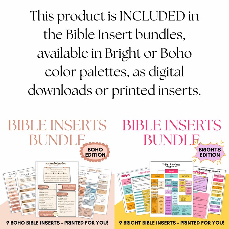 Miracles of Jesus Bible Insert Gospels Study Guide Bible Bookmark ...