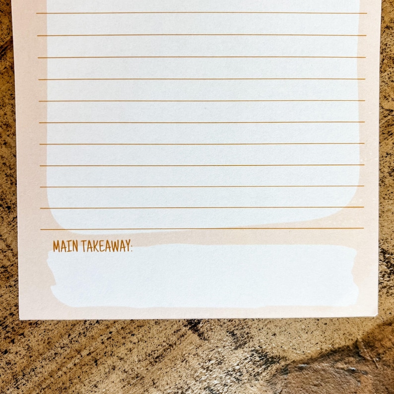 Boho Sermon Notes Notepad: 5x7 Double-Sided Christian Stationary image 11