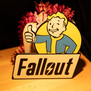 Fun gift for fans and collectors of Fallout Gear, get a Fallout Vault Boy Sign today!