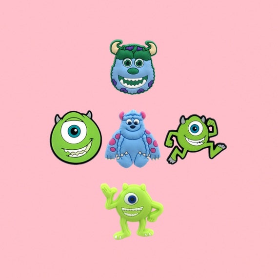 Monsters University Croc Charms  Mike, Sulley | Fun, Cute & Adorable Shoe  Accessories | Monster Inc Jibbitz | Cartoon Croc Charms - Etsy