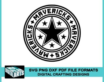 Mavericks svg,svg dxf pdf png files,Cricut,Silhouette,School spirit,cheerleading,mascot,sports.