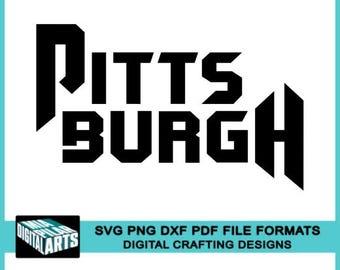 Pittsburgh Stadt Skyline svg, dxf pdf png Dateien, Cricut geschnitten Datei, Silhouette, Pittsburgh Pennsylvaniaskyline, Pittsburgh Stadtbild Silhouette