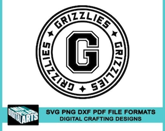 Grizzlies t-shirt svg,svg dxf pdf png files,Cricut,Silhouette,Grizzlies school spirit svg,Grizzlies cheerleading svg,Grizzlies cut file