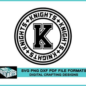 Knights t-shirt svg,svg dxf pdf png files,Cricut cut file,Silhouette,Knights sports design svg,Knights school spirit,Knights graphic tee svg