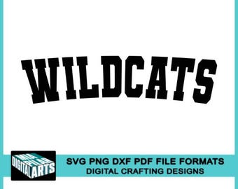 Wildcats t-shirt svg,svg dxf pdf png files,Cricut cut file,Silhouette,Wildcats school spirit svg,Wildcats cheerleading svg,Wildcats cut file