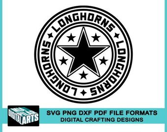 Longhorns t-shirt svg,svg dxf pdf png files,Cricut cut file,Silhouette,Longhorns school spirit,Longhorns mascot svg,Longhorns university svg