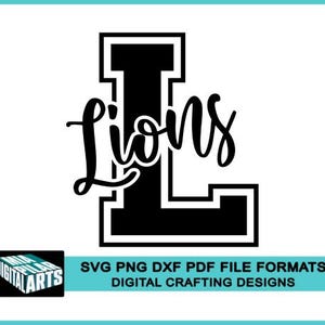 Lions t-shirt svg,svg dxf pdf png files,Cricut cut file,Silhouette,Lions school spirit,Lions cut file,Lions cheerleading svg,Lions mascot