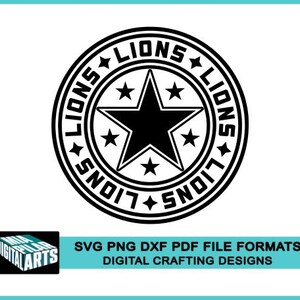 Lions t-shirt svg,svg dxf pdf png files,Cricut cut file,Silhouette,Lions school spirit svg,Lions cheerleadind svg,Lion pride svg,Lions logo