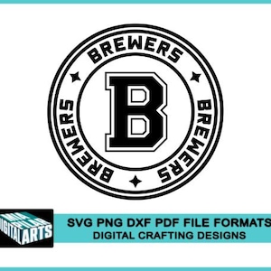 Brewers t-shirt svg,svg dxf pdf png files,Cricut,Silhouette,Brewers school spirit svg,Brewers cheerleading svg,Brewers cut file,Brewers logo