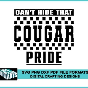Cougars t-shirt svg,svg dxf pdf png file,Cricut,Silhouette,Cougars school spirit svg,Cougars cheerleading svg,Cougars cut file,Cougars cheer