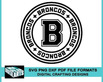 Broncos t-shirt svg,svg dxf pdf png files,Cricut cut files,Silhouette,Broncos school spirit svg,Broncos cheerleading svg,Broncos vynil cut