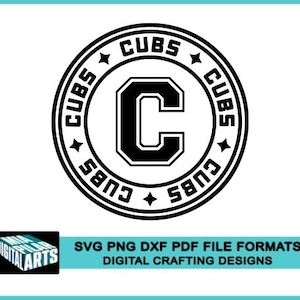 Cubs t-shirt svg,svg dxf pdf png files,Cricut cut file,Silhouette,Cubs school spirit svg,Cubs cheerleading svg,Cubs cut file,Cubs sports svg