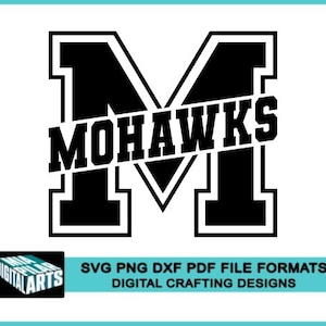 Mohawks t-shirt svg,svg dxf pdf png files,Cricut,Silhouette,Mohawks school spirit svg,Mohawks cheerleading svg,Mohawks cut file,Mohawks logo