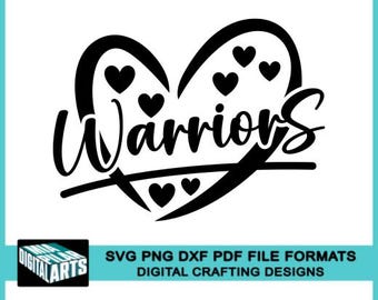 Warriors t-shirt svg,svg dxf pdf png files,Cricut cut files,Silhouette,Warriors school spirit svg,Warriors cheerleading svg,Warriors logo