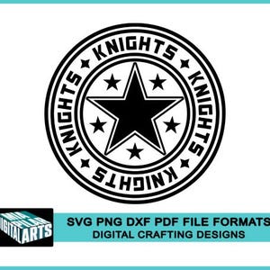 Knights t-shirt svg,svg dxf pdf png files,Cricut cut file,Silhouette,jersey style t-shirt svg,Knights sports svg ,Knights school spirit svg