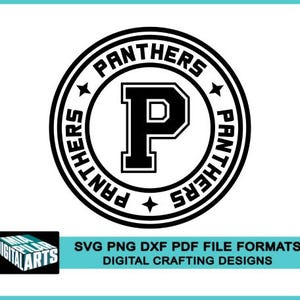 Panthers t-shirt svg,svg dxf pdf png files,Cut files,Cricut cut files,Silhouette,Panthers school spirit svg,Panthers high school svg,clipart