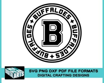 Buffaloes t-shirt svg,svg dxf pdf png files,Cricut,Silhouette,Buffaloes school spirit svg,Buffaloes cheerleading svg,Buffaloes cutting file