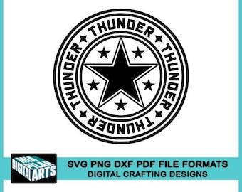 Thunder t-shirt svg,svg dxf pdf png files,Cricut,Silhouette,Thunder school spirit svg,Thunder cheerleading svg,Thunder cut file,Thunder png