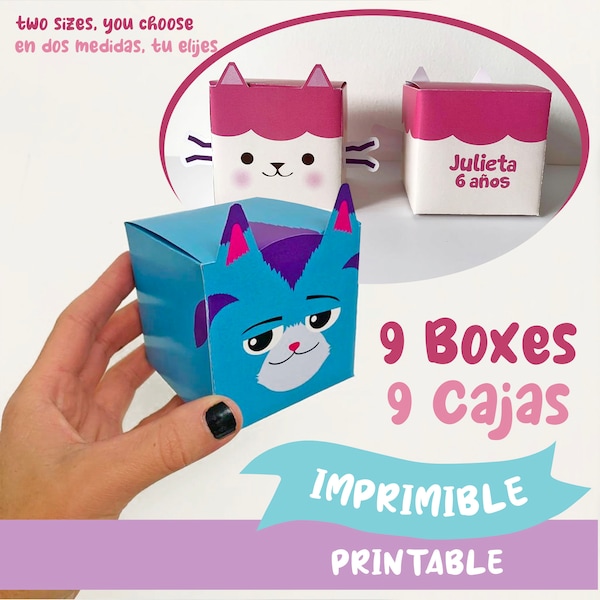 CAJAS boxes gabi y la casa de muñecas