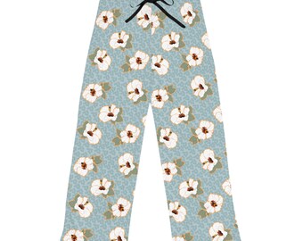Pantalones de pijama Hibiscus para mujer