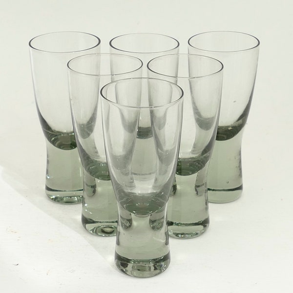 HOLMEGAARD Glass Denmark - 6 CANADA Pattern Shot Glasses - by Per Lutken