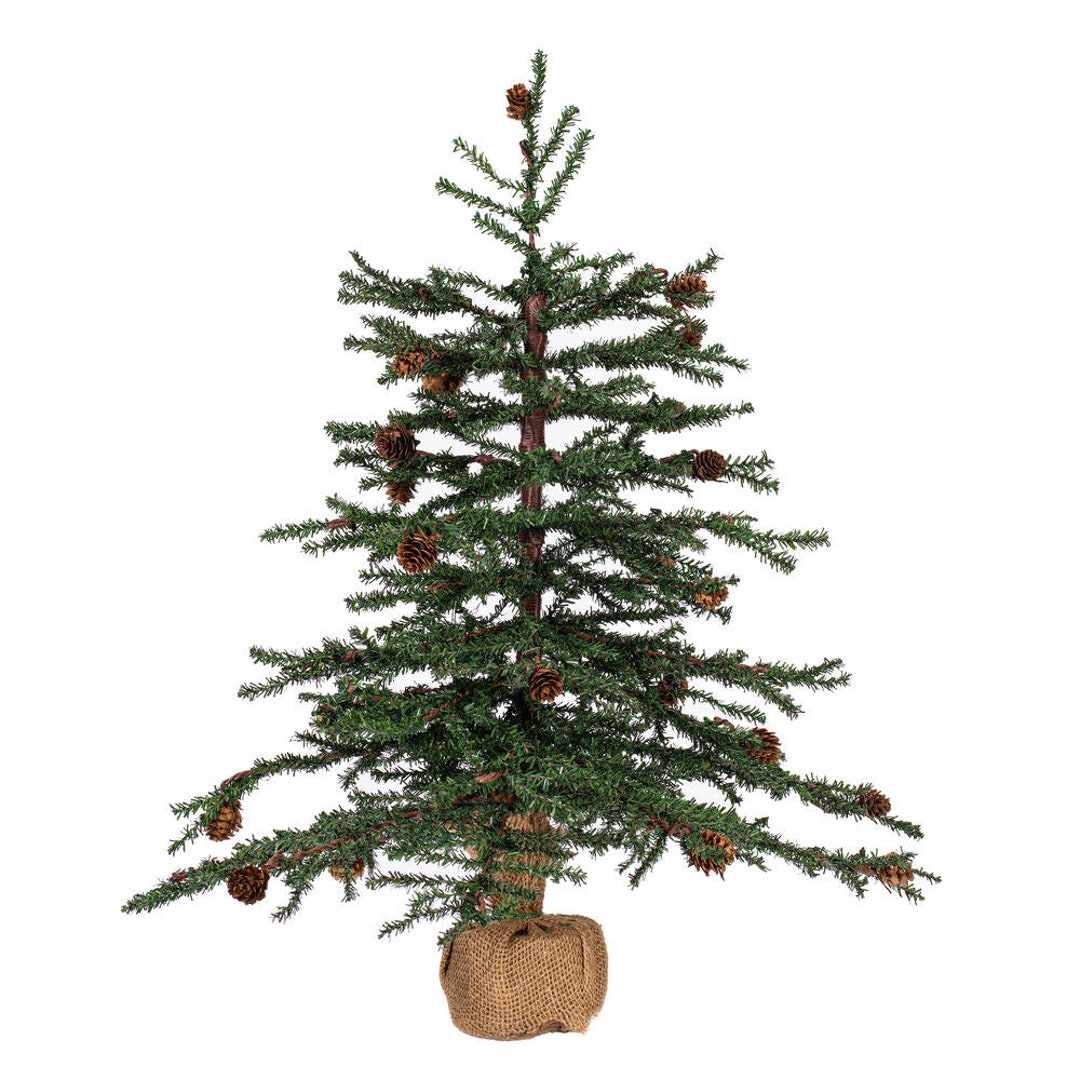 2' Carmel Pine With Cones Artificial Tabletop Christmas Tree With